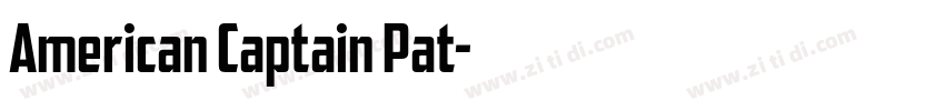 American Captain Pat字体转换
